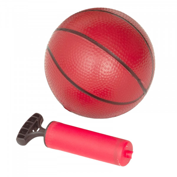 Basketball ball and pump from the Sure Shot Folding 5-in-1 Games Table set