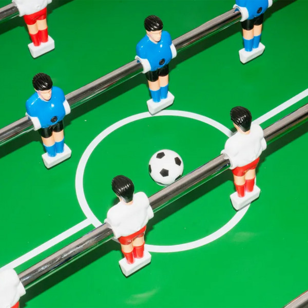 Close-up of football players on the Sure Shot Folding 5-in-1 Games Table