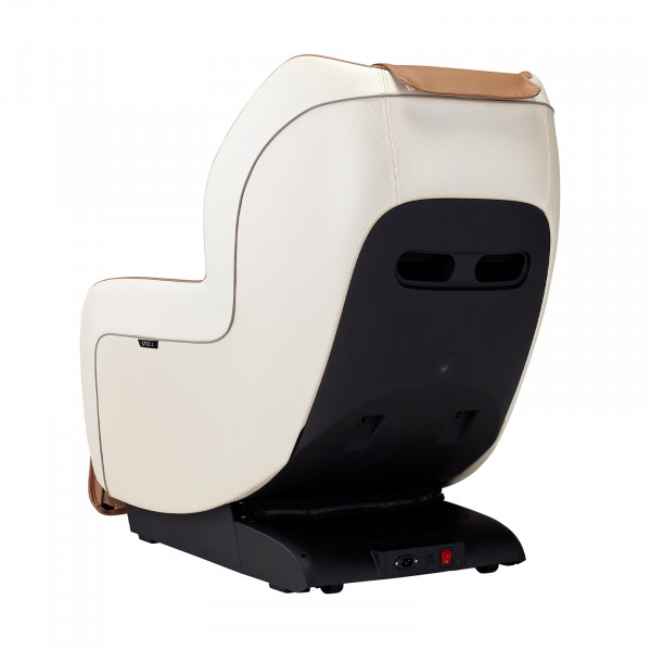 Back angled view of the beige Synca CirC+ Massage Chair