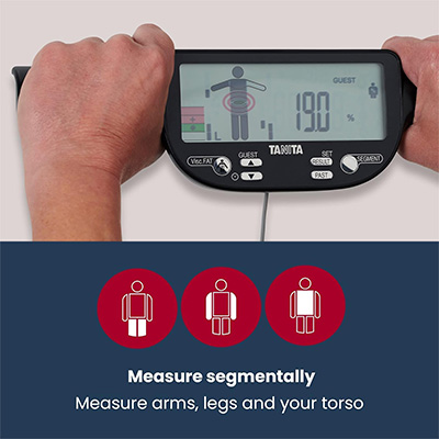 Segmental measurement with the TANITA BC-613 Segmental Body Composition Scale 