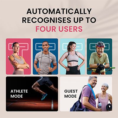 User profiles, athlete mode and guest mode on the Tanita BC-613 Segmental Body Composition Scale