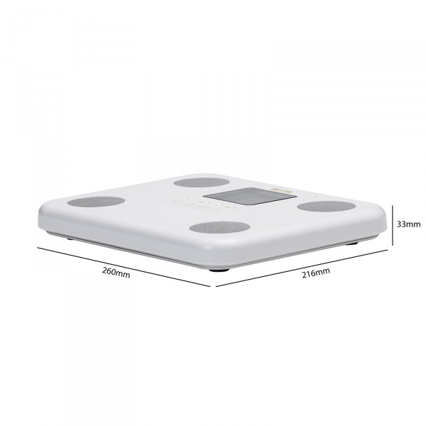 TANITA BC-730 Body Composition Scale White - product dimensions