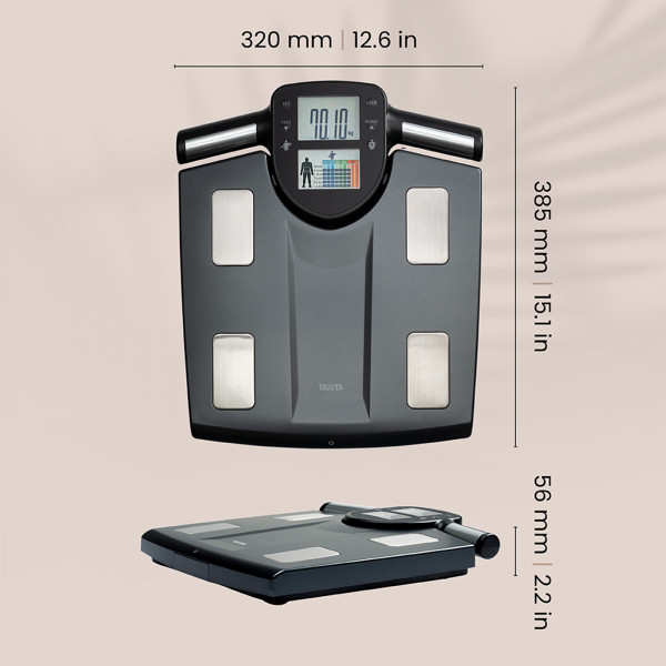 Dimensions of the TANITA RD-445 HR Segmental Body Composition Scale 