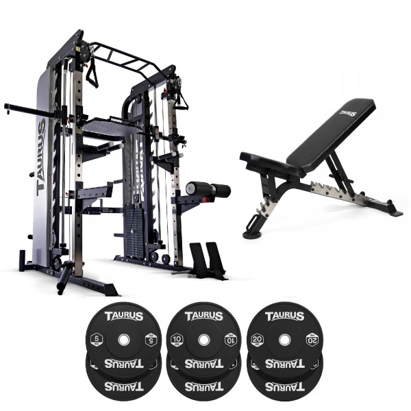 Taurus MS60 + Bench + 70kg Bumper Plates