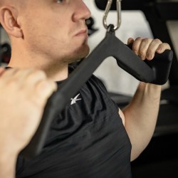 Taurus Mega Grip Wide Row Cable Attachment - in use