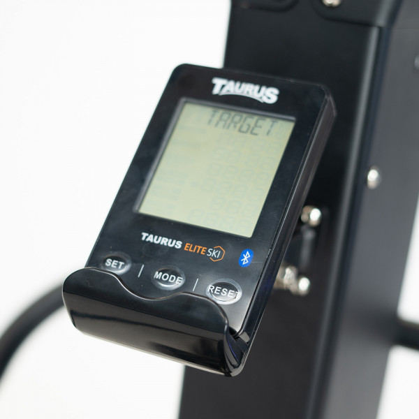 Close up of the Taurus Elite Ski Trainer console display