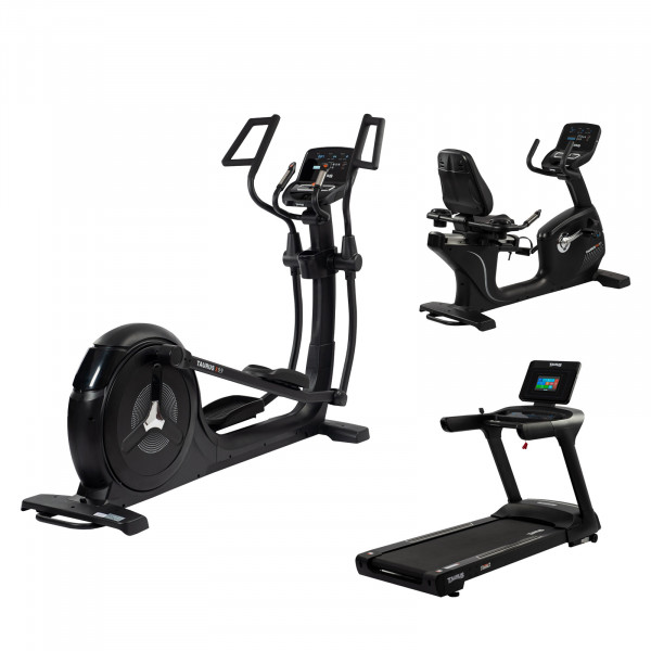 Bundle of Taurus Light Commercial X9.9 Crosstrainer, T9.9 treadmill and  RB9.9 Recumbent Bike 