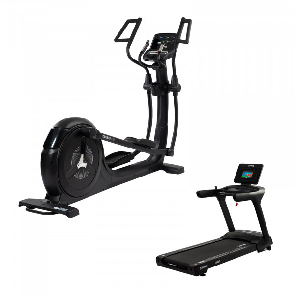 Bundle of Taurus Light Commercial X9.9 Crosstrainer and T9.9 treadmill