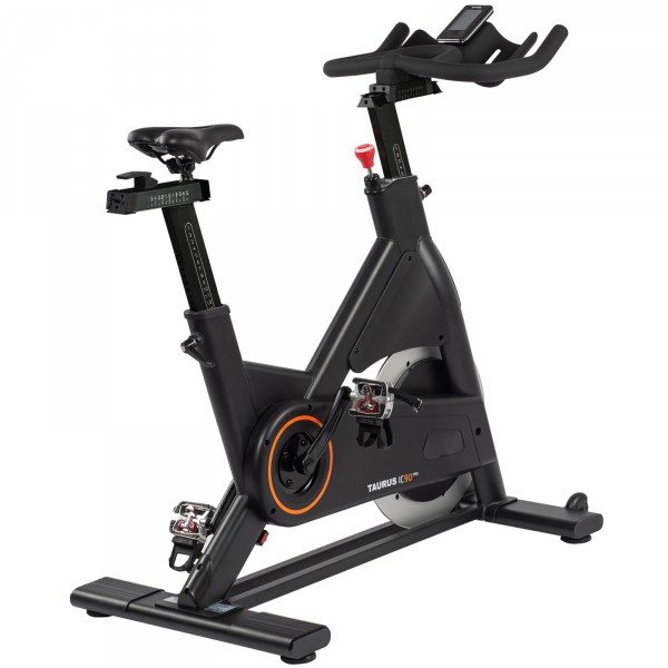 Right-angled view of the Taurus IC90 Pro Exercise Bike.
