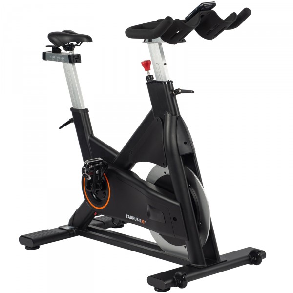 Right-diagonal perspective of the Taurus IC90 Pro Exercise Bike.
