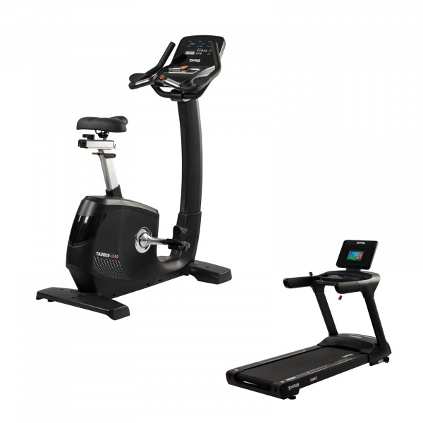 Bundle of Taurus Light Commercial UB9.9 Upright Bike and T9.9 treadmill