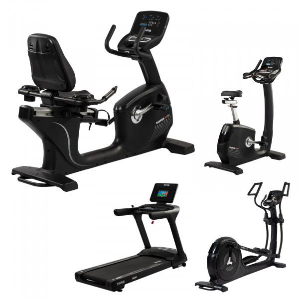 Bundle of Taurus Light Commercial  RB9.9 Recumbent Bike, T9.9 treadmill, X9.9 Crosstrainer and UB99 Upright Bike