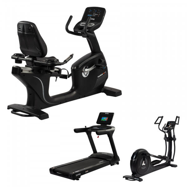 Bundle of Taurus Light Commercial  RB9.9 Recumbent Bike, T9.9 treadmill and X9.9 Crosstrainer.