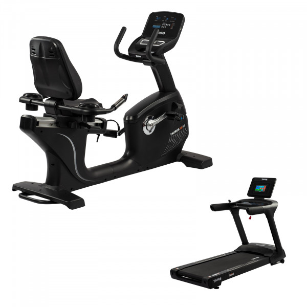 Bundle of Taurus Light Commercial  RB9.9 Recumbent Bike and T9.9 treadmill