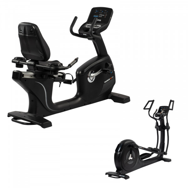 Bundle of Taurus Light Commercial  RB9.9 Recumbent Bike and X9.9 Crosstrainer