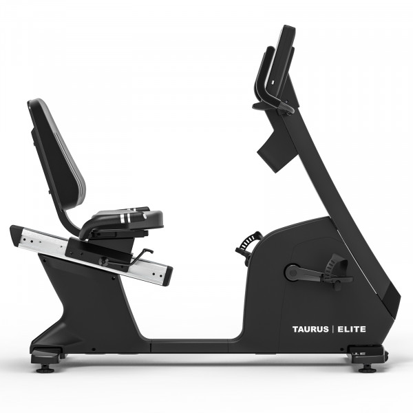 Right-side view of the Taurus Elite Recumbent Bike