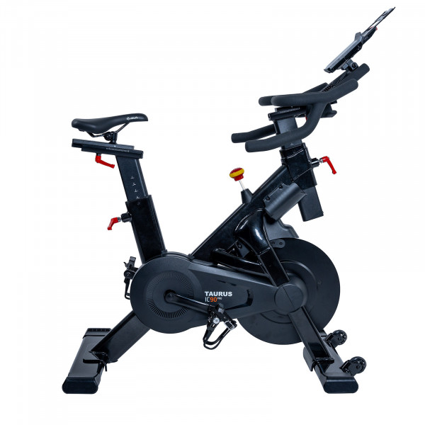 Right profile view of the Taurus IC90 Pro Indoor Bike.
