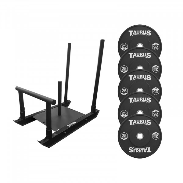 Hero image of the Taurus Power Sled Package - 125kg Black Bumpers