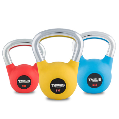 The lightweight Taurus Premium Kettlebells