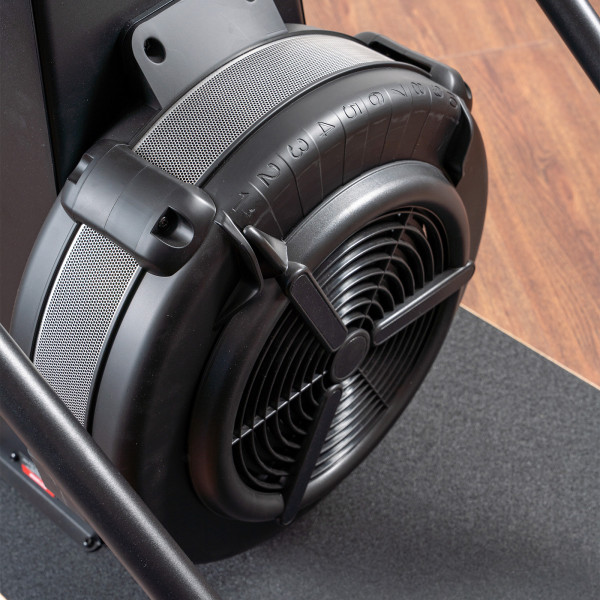 Close-up of the resistance flywheel on the Taurus Elite Ski Trainer Pro