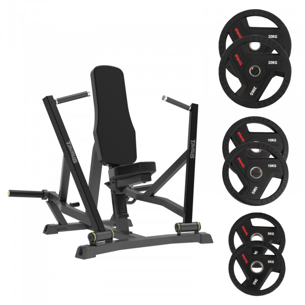 Taurus Pro Iso Seated Chest Press with 70kg TPU Plates