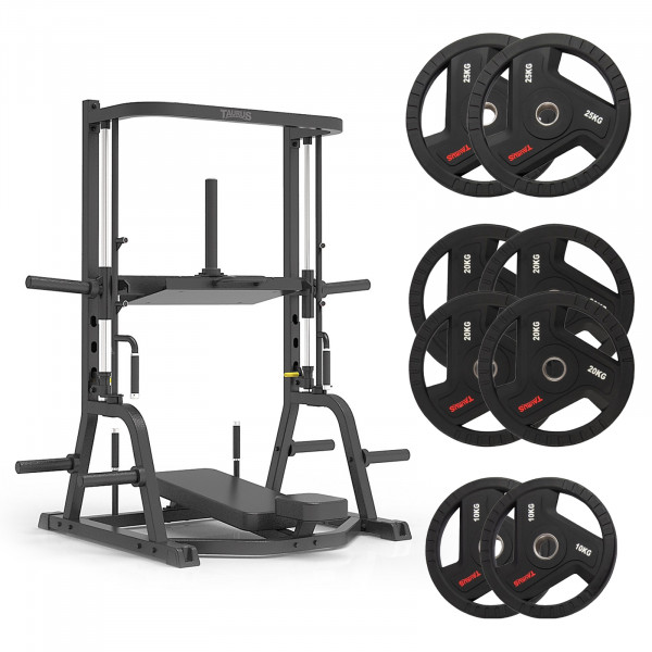 Taurus Pro Iso Vertical Leg Press with 150kg TPU Plates