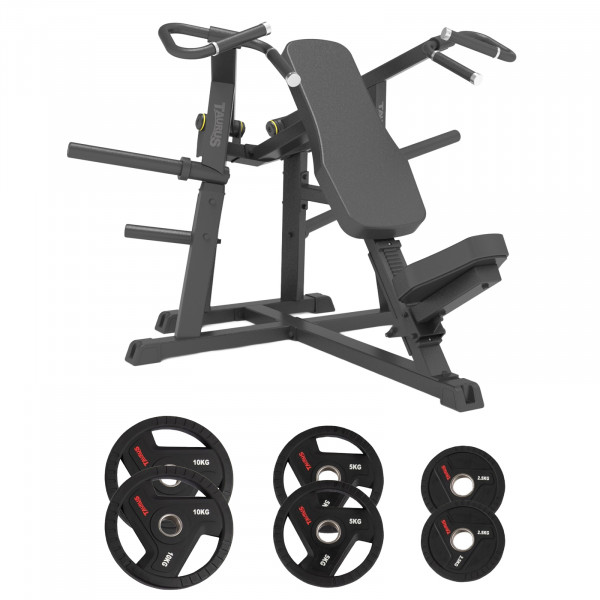 Taurus Pro Iso Seated Shoulder Press with 35kg TPU Plates