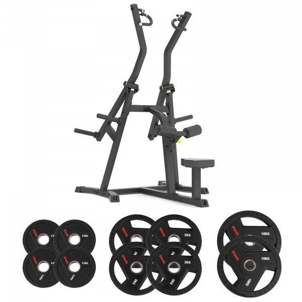 Taurus Pro Iso Lat Pulldown with 50kg TPU Plates