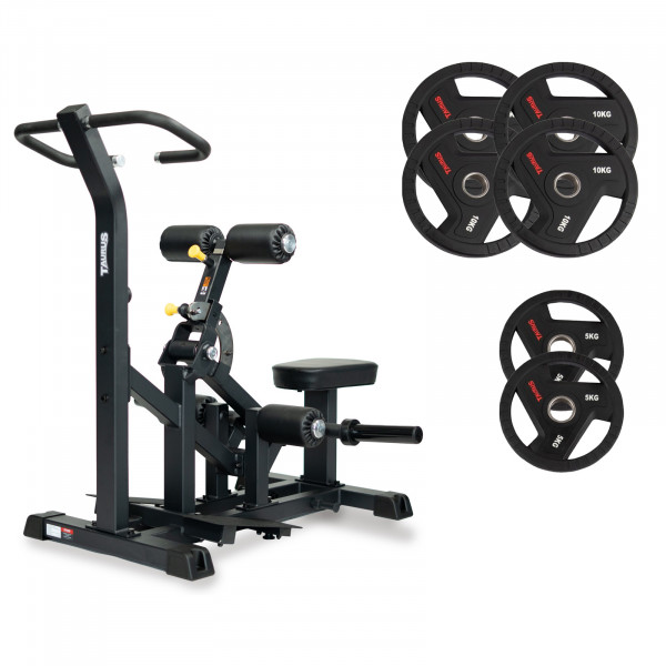 Taurus Pro Iso Vertical Hip Thrust with 50kg TPU Plates