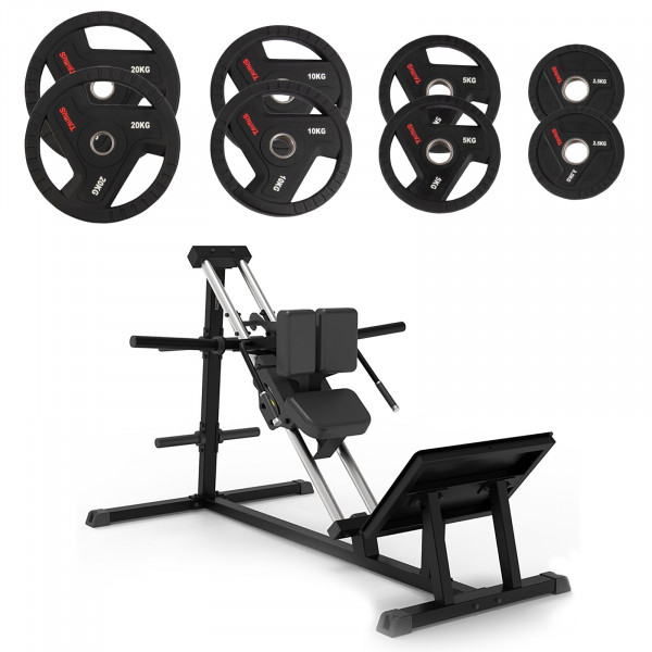 Taurus Pro Iso Hack Squat with 75kg TPU Plates