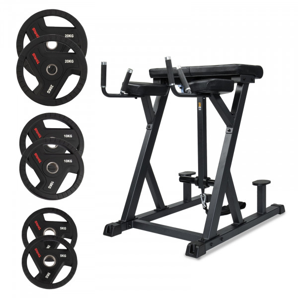 Taurus Pro Iso Reverse Hyper with 70kg TPU Plates