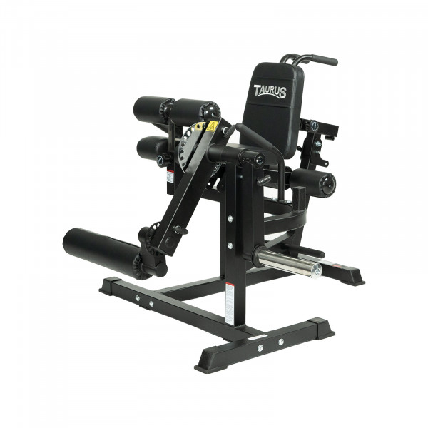 Front right view of the Taurus Leg Extension and Curl Machine (5-In-1).