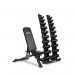 Taurus 10 Pair Hex Dumbbell Set with Storage & Bench