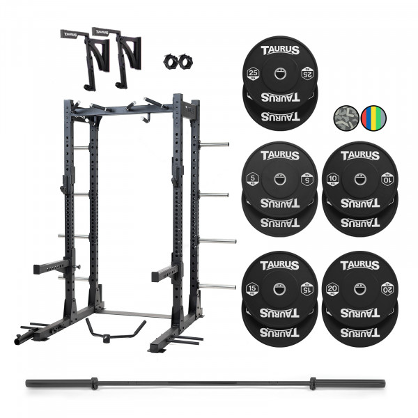 Taurus Elite Half Rack with 150kg Weight Kit