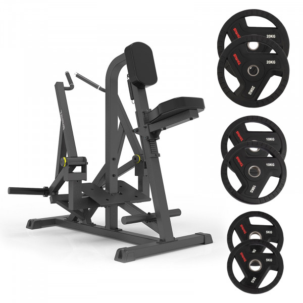 Taurus Pro Iso Seated Row with 70kg TPU Plates