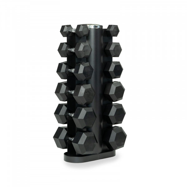 Taurus 6 Pair Hex Dumbbell Set with Storage