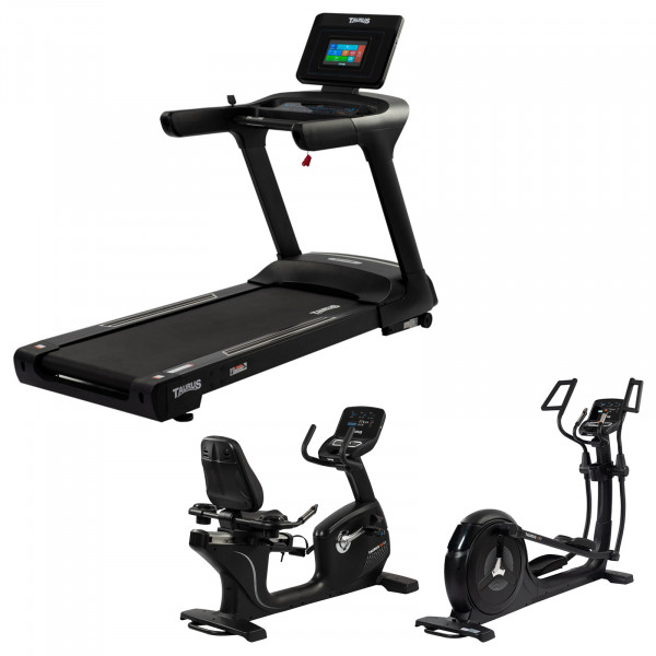 Bundle of Taurus Light Commercial T9.9 treadmill, X9.9 Crosstrainer and  RB9.9 Recumbent Bike