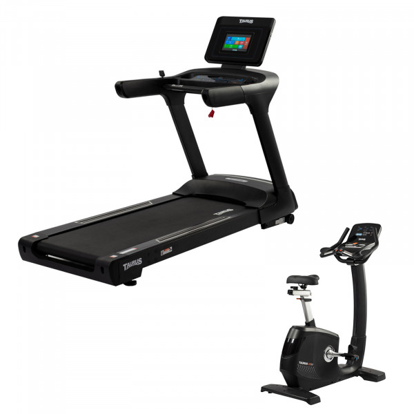 Bundle of Taurus Light Commercial T9.9 treadmill and UB99 Upright Bike