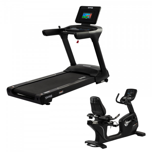 Bundle of Taurus Light Commercial T9.9 treadmill and RB9.9 Recumbent Bike