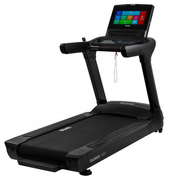 Angled view from the right of the Taurus T10.5 HD Pro Treadmill.