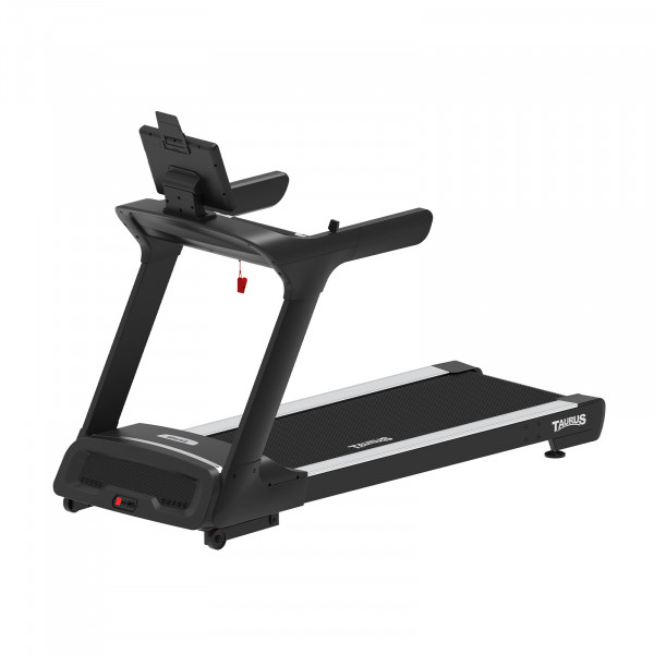Angled rear view of the Taurus T9.9 Treadmill