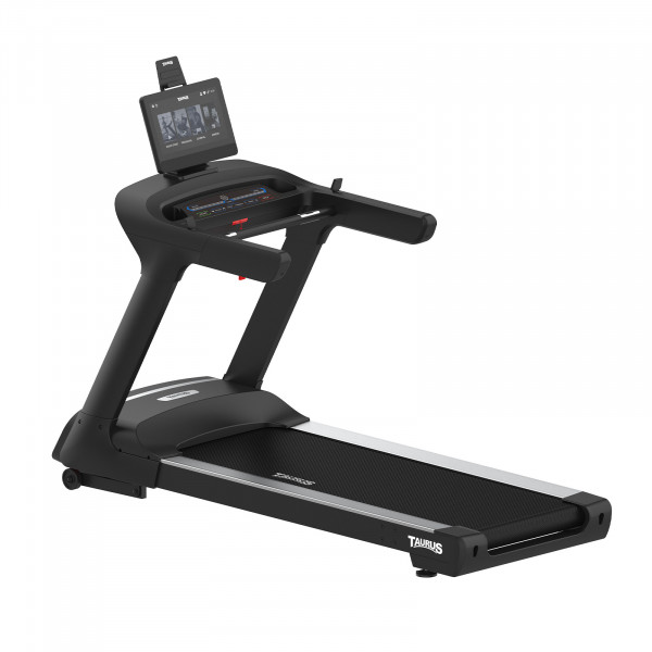 Opposite angled front view of the Taurus T9.9 Treadmill