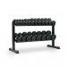 Taurus Hex Dumbbell Set with 2-Tier Storage Rack