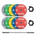 Taurus Coloured Bumper Olympic Weight Set with Bar - 100kg / 150kg