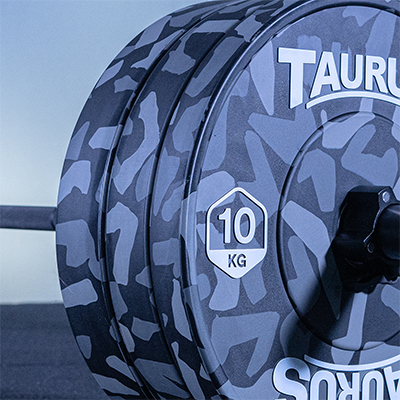 Taurus Camo Bumper Olympic Weight Set with Bar - 100kg / 150kg
