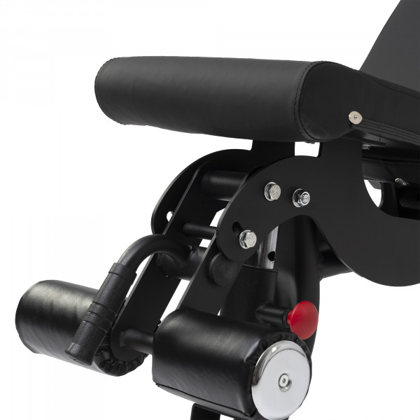 Product image of the Taurus B950 FID Weight Bench - close up of the leg guard