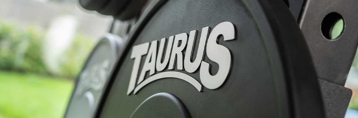 Taurus Black Olympic Rubber Bumper Weight Plates