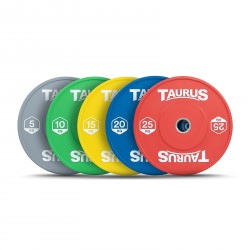 Taurus Coloured Olympic Rubber Bumper Weight Plates