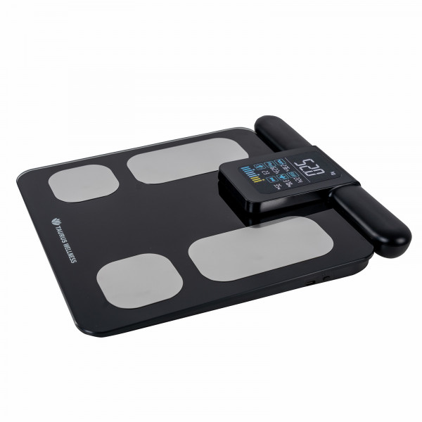 Angled view of the Taurus Wellness Body Composition Scale Pro.