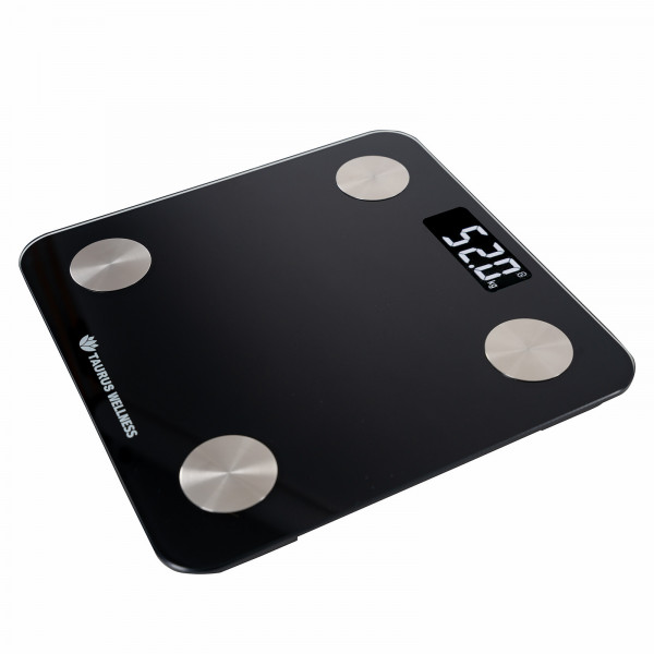 Angled view of the Taurus Wellness Body Composition Scale.